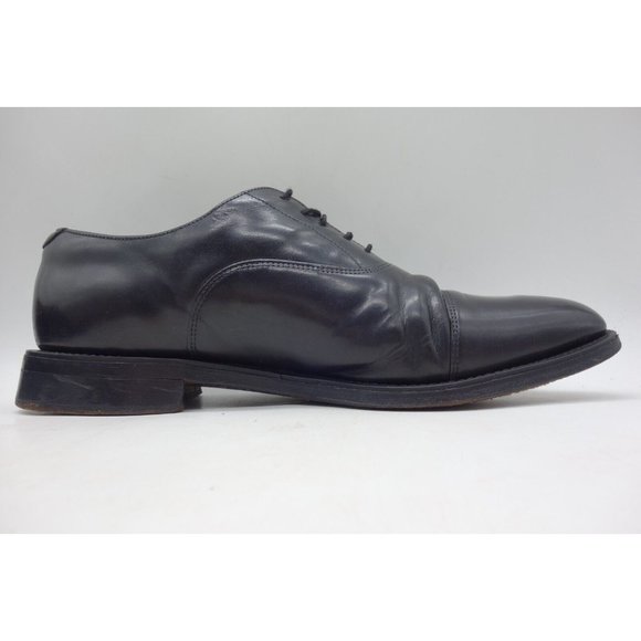 Charles Horrell Black Leather Benchmade England Cap Toe Oxfords Shoes Men\'s 12 D main image 9